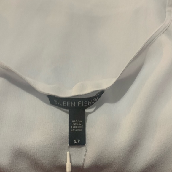 Eileen Fisher Silk Crepe Bateau Neck Tank - Picture 10 of 11